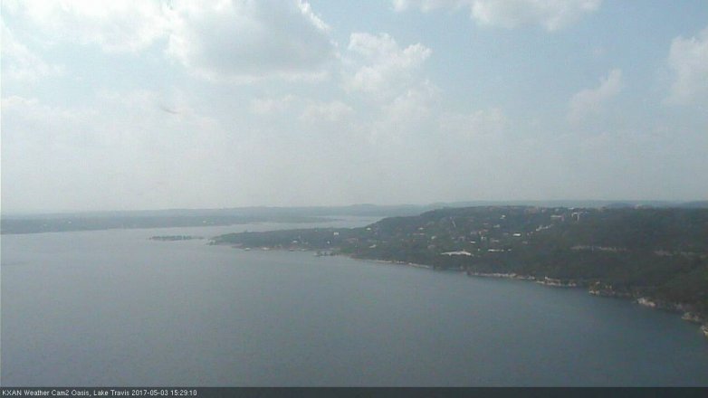 Lake Travis webcam, May 3, 2017 2:35 PM CT