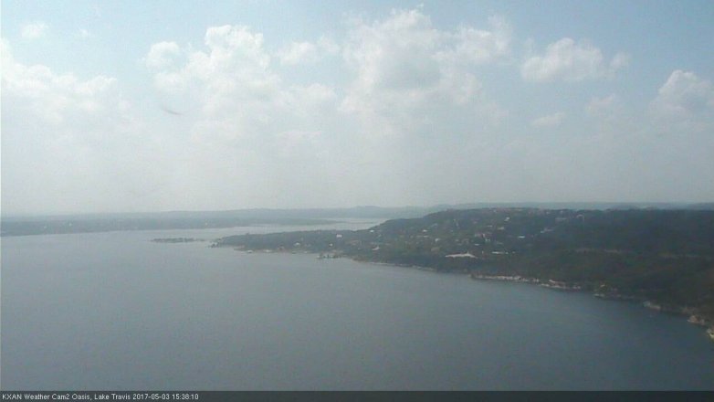 Lake Travis webcam, May 3, 2017 3:05 PM CT