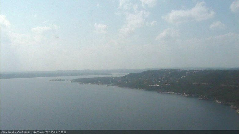 Lake Travis webcam, May 3, 2017 3:30 PM CT