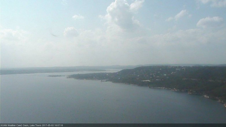 Lake Travis webcam, May 3, 2017 3:40 PM CT