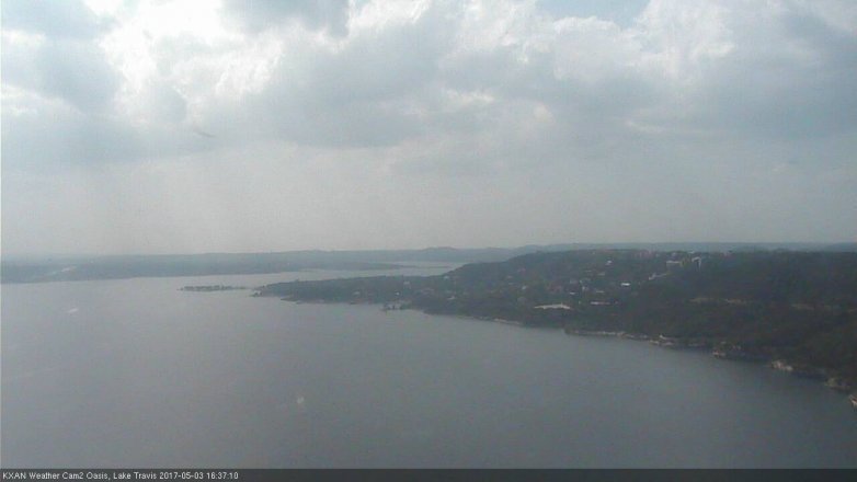 Lake Travis webcam, May 3, 2017 3:55 PM CT