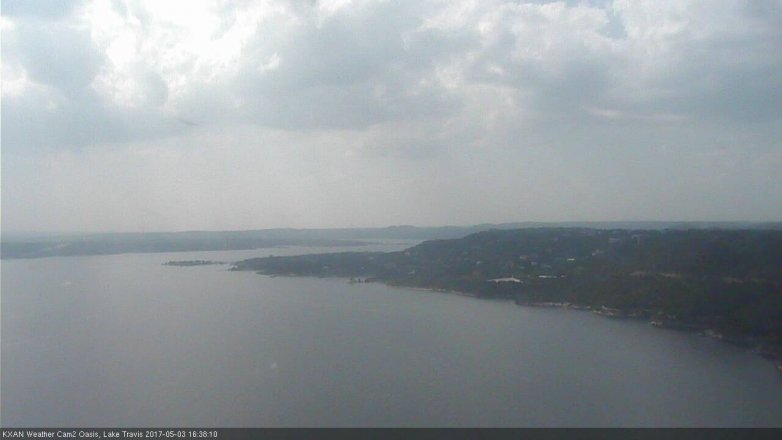 Lake Travis webcam, May 3, 2017 4:05 PM CT
