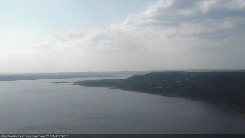 Lake Travis webcam, May 3, 2017 4:15 PM CT