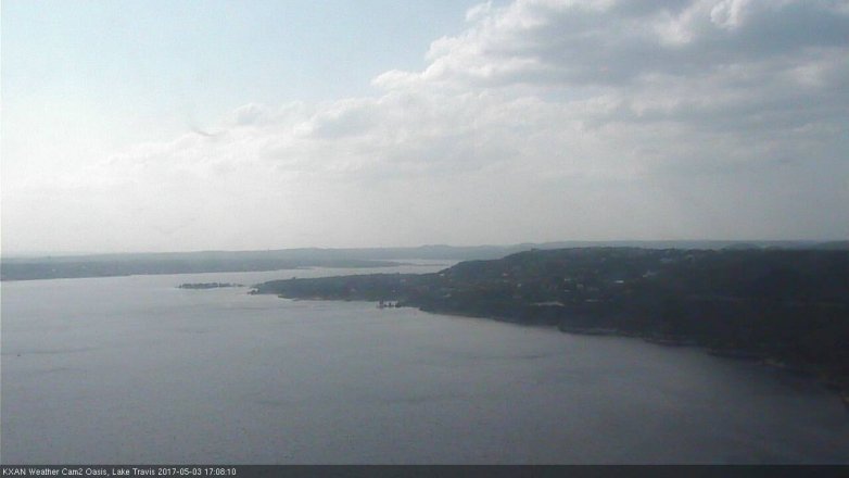 Lake Travis webcam, May 3, 2017 4:20 PM CT