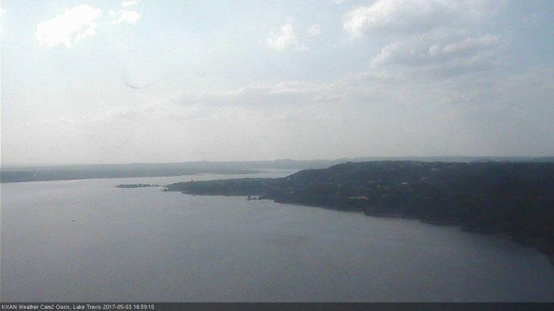 Lake Travis webcam, May 3, 2017 4:30 PM CT