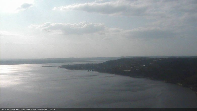 Lake Travis webcam, May 3, 2017 5:00 PM CT