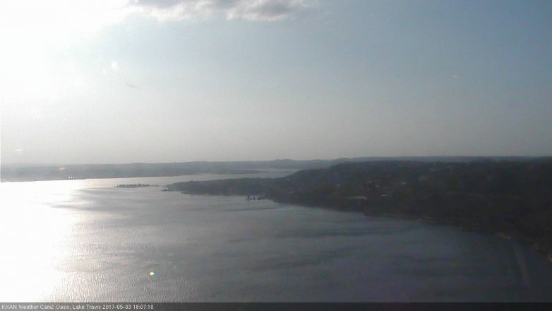 Lake Travis webcam, May 3, 2017 5:40 PM CT
