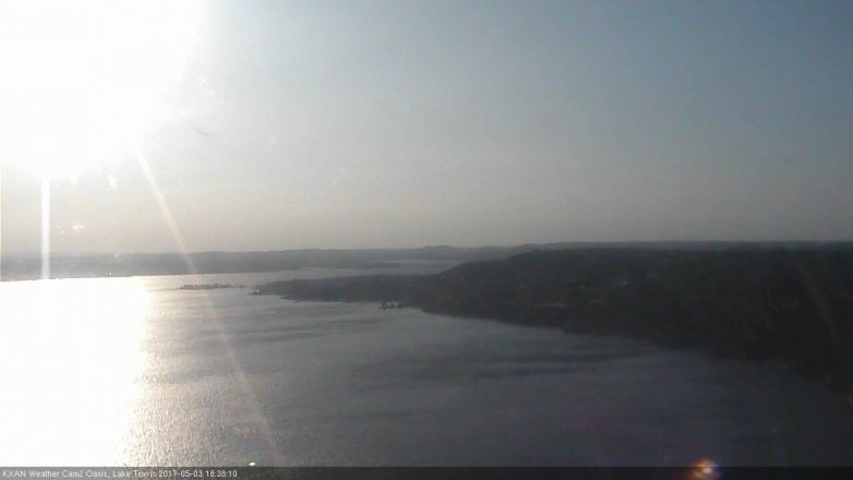 Lake Travis webcam, May 3, 2017 6:00 PM CT