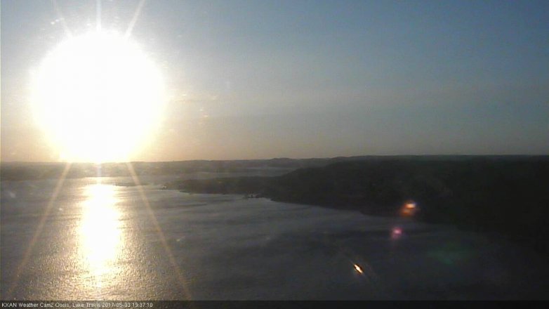 Lake Travis webcam, May 3, 2017 6:55 PM CT