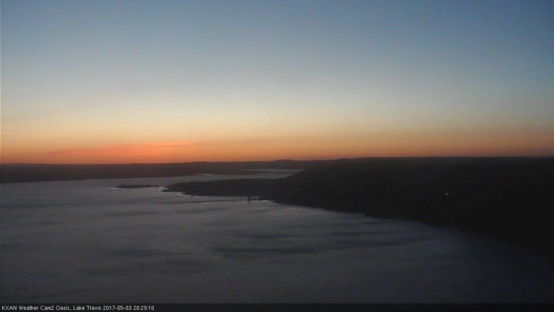 Lake Travis webcam, May 3, 2017 7:50 PM CT