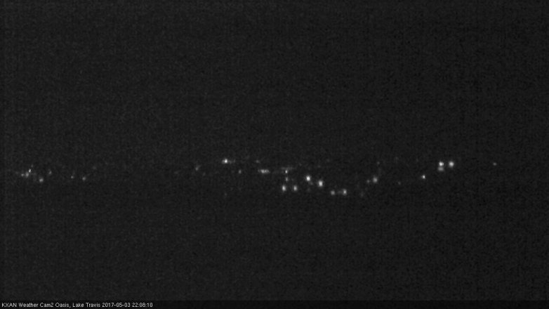 Lake Travis webcam, May 3, 2017 9:15 PM CT