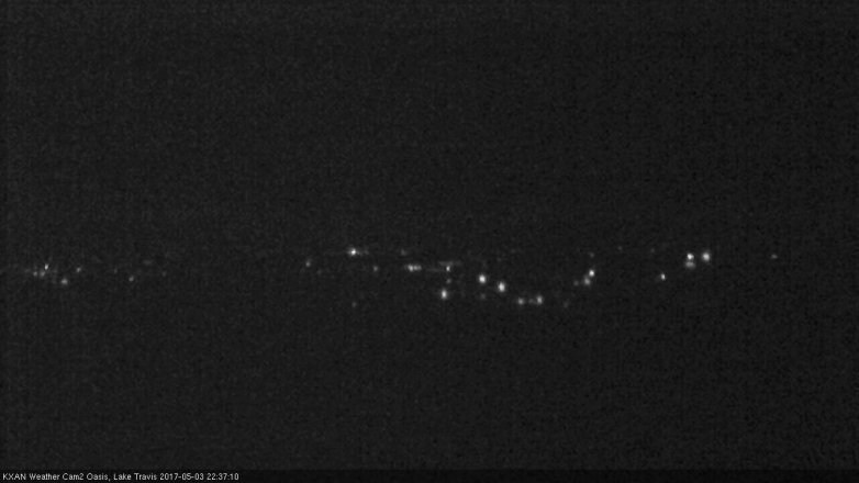 Lake Travis webcam, May 3, 2017 9:50 PM CT