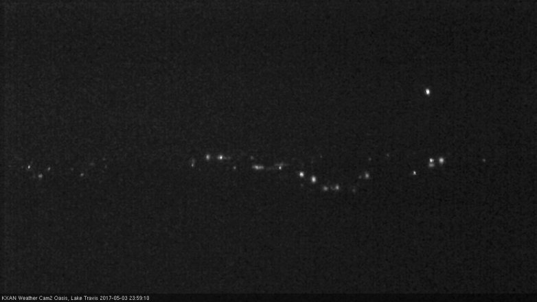 Lake Travis webcam, May 3, 2017 11:10 PM CT