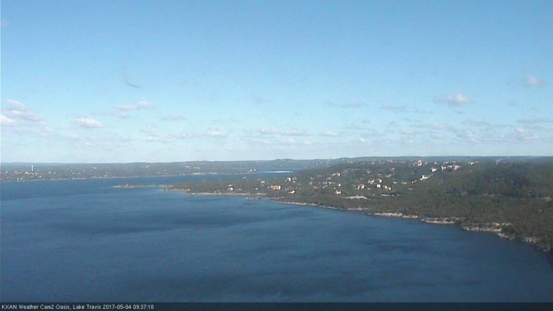 Lake Travis webcam, May 4, 2017 9:05 AM CT