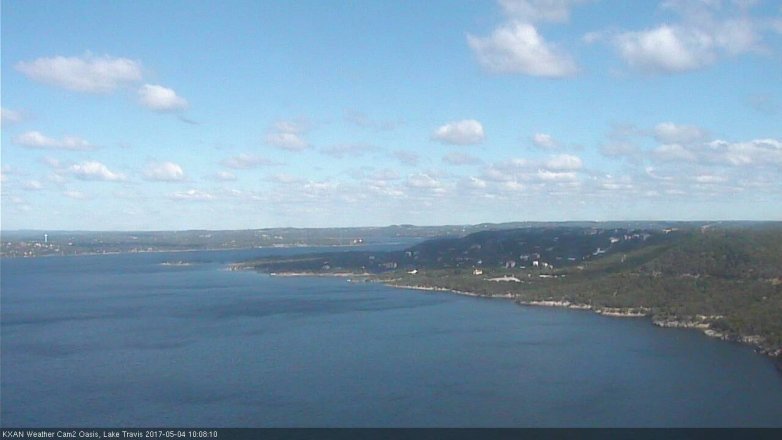 Lake Travis webcam, May 4, 2017 9:20 AM CT