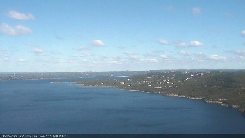 Lake Travis webcam, May 4, 2017 9:25 AM CT