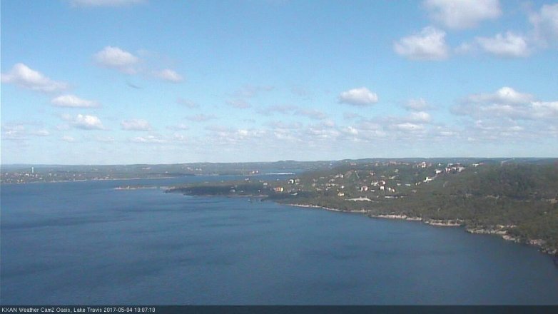 Lake Travis webcam, May 4, 2017 9:40 AM CT