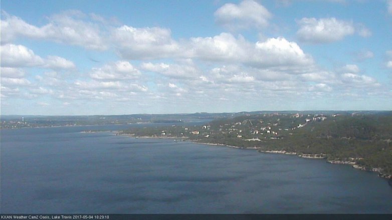 Lake Travis webcam, May 4, 2017 9:45 AM CT