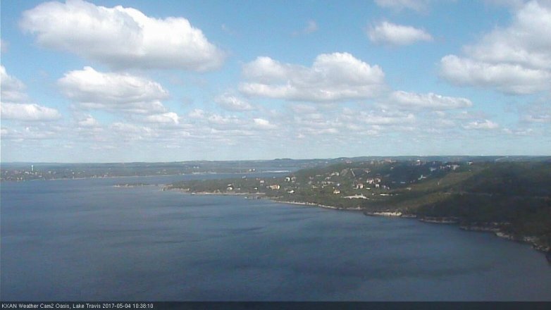 Lake Travis webcam, May 4, 2017 9:55 AM CT