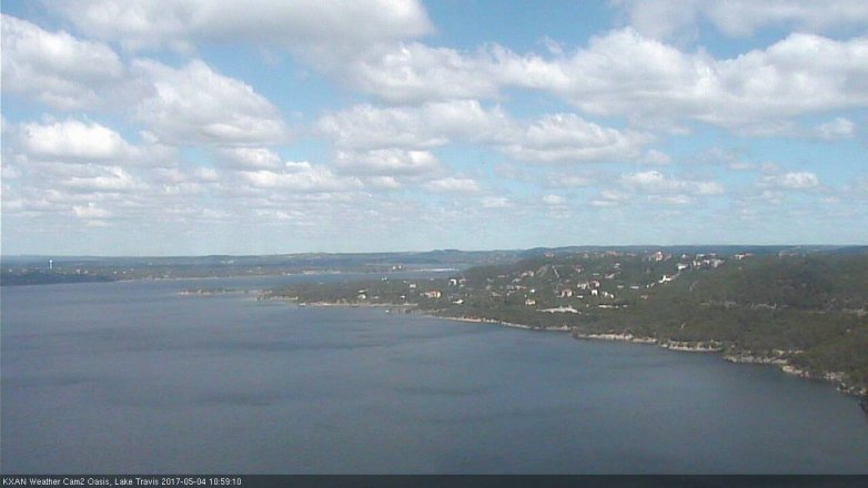 Lake Travis webcam, May 4, 2017 10:15 AM CT