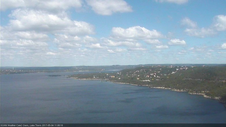 Lake Travis webcam, May 4, 2017 10:20 AM CT