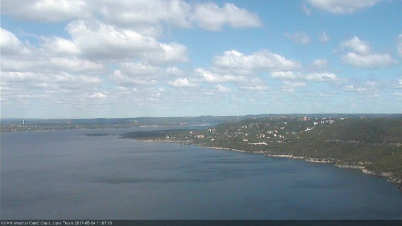 Lake Travis webcam, May 4, 2017 10:40 AM CT