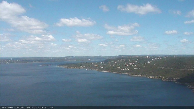 Lake Travis webcam, May 4, 2017 11:00 AM CT