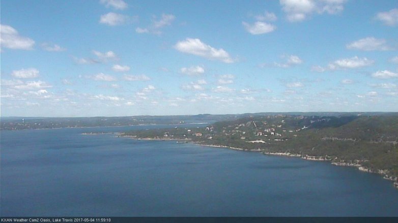 Lake Travis webcam, May 4, 2017 11:05 AM CT