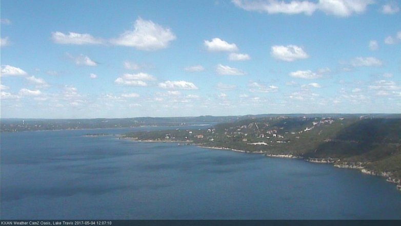 Lake Travis webcam, May 4, 2017 11:15 AM CT