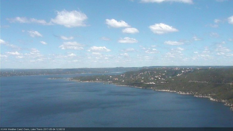 Lake Travis webcam, May 4, 2017 11:20 AM CT