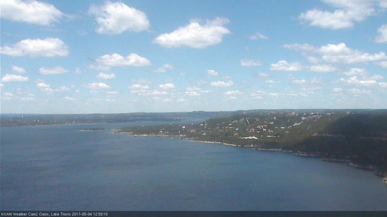 Lake Travis webcam, May 4, 2017 12:10 PM CT