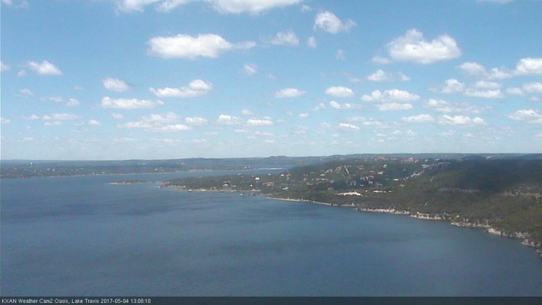 Lake Travis webcam, May 4, 2017 12:35 PM CT