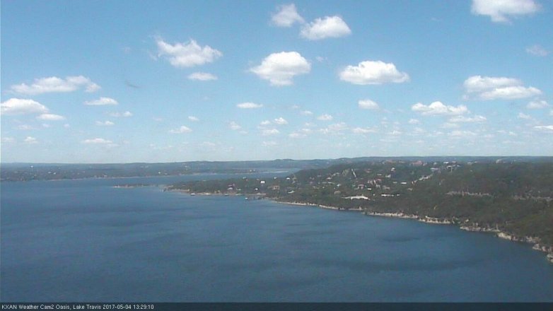 Lake Travis webcam, May 4, 2017 12:50 PM CT