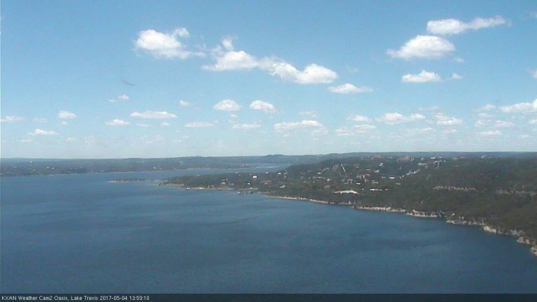 Lake Travis webcam, May 4, 2017 1:15 PM CT