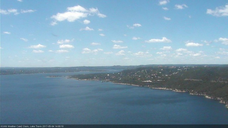 Lake Travis webcam, May 4, 2017 1:25 PM CT