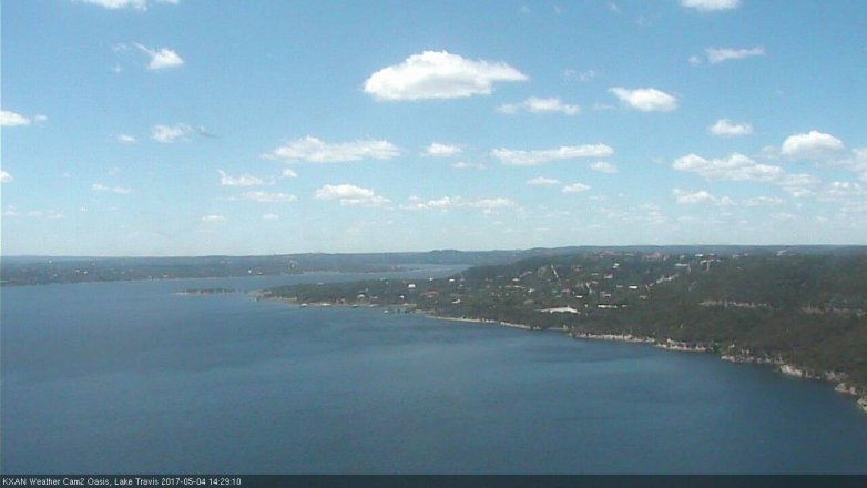 Lake Travis webcam, May 4, 2017 1:45 PM CT