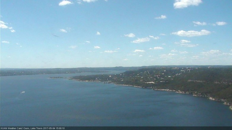 Lake Travis webcam, May 4, 2017 2:20 PM CT