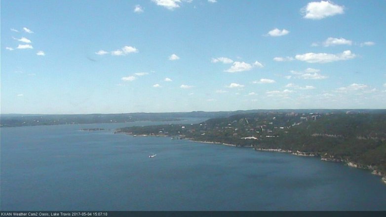 Lake Travis webcam, May 4, 2017 2:25 PM CT