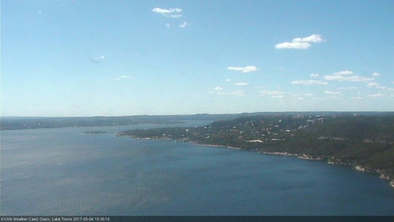 Lake Travis webcam, May 4, 2017 2:45 PM CT