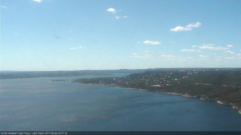 Lake Travis webcam, May 4, 2017 3:05 PM CT