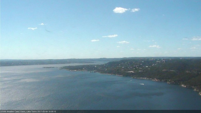 Lake Travis webcam, May 4, 2017 3:25 PM CT