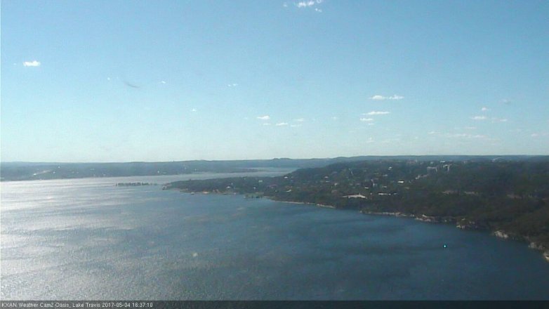Lake Travis webcam, May 4, 2017 3:50 PM CT