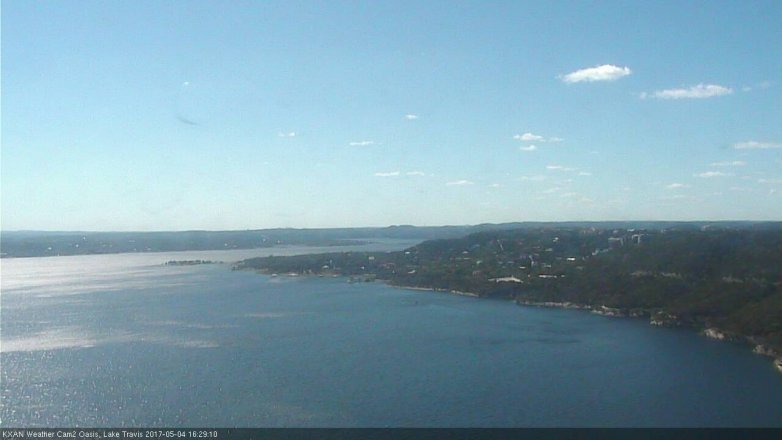 Lake Travis webcam, May 4, 2017 4:00 PM CT