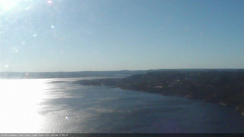 Lake Travis webcam, May 4, 2017 5:10 PM CT