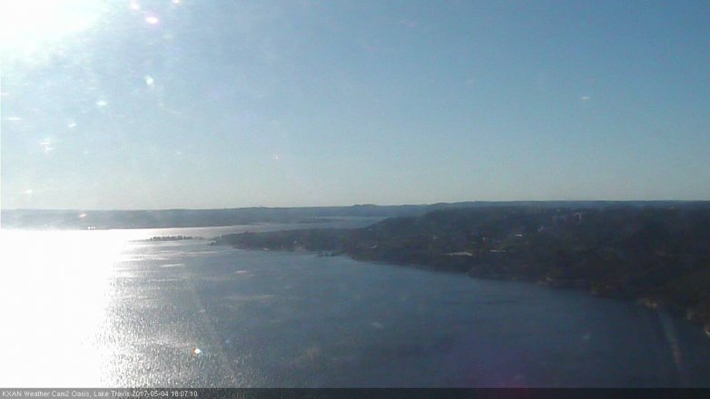 Lake Travis webcam, May 4, 2017 5:40 PM CT