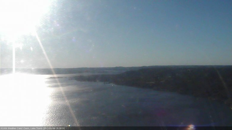 Lake Travis webcam, May 4, 2017 5:50 PM CT