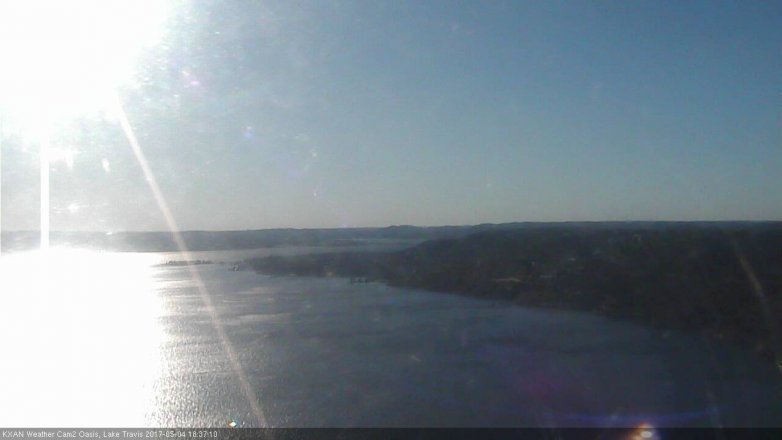 Lake Travis webcam, May 4, 2017 6:05 PM CT