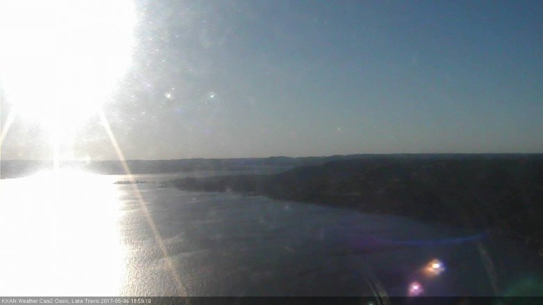 Lake Travis webcam, May 4, 2017 6:10 PM CT