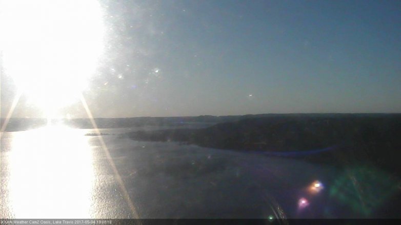 Lake Travis webcam, May 4, 2017 6:30 PM CT