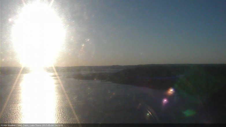 Lake Travis webcam, May 4, 2017 6:35 PM CT